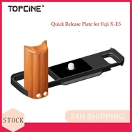 X-E5 Quick Release Plate with Wooden Sidegrip for Fujifilm X-E5 ArcaSwiss QR Plate for Fuji XE5