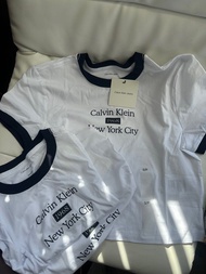 (加拿大代購 需預訂 有單有紙袋) Calvin Klein CK tee t-shirt T恤 tee恤 anson lo cap 帽 漁夫帽 帽 hat 牛仔漁夫帽 恤衫 衫 上身 top 女裝 