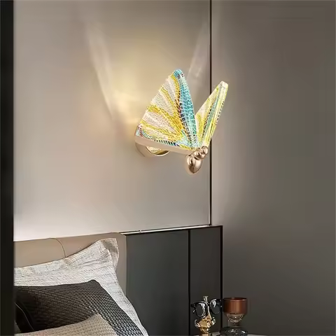 ELARA Nordic Creative Butterfly Wall Lights Sconces Modern LED Lamps Fixtures for Home Decoration