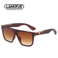 Vintage Male Flat Top Sunglasses Men Brand Black Square Shades Classic Gradient Sun Glasses For Men
