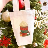 聖誕禮物 | 太妃核果拿鐵の日常 帆布飲料袋(冰壩杯) 手工印製