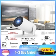 【SG STOCK】Mini Projector Full HD 1080P Smart Projector Compatible with 4K 8000  Home Cinema