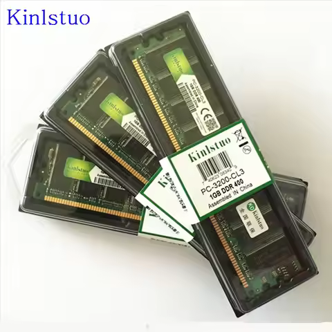 DDR1 memoria Desktop memory DDR 1gb pc3200 ddr400 400MHz 184Pin ram memory PC CL3 DIMM RAMs for comp