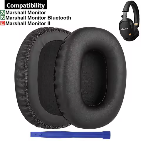 Replacement Earpads Ear Pads Muffs Repair Parts for Marshall Monitor I 1 Wireless Bluetooth Wired Ov