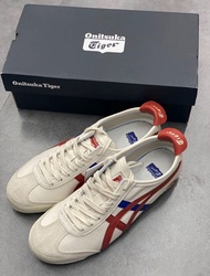 🎉全新有盒Onitsuka Tiger鬼塚虎 MEXICO 66 低幫休閒鞋 男女同款 白棕