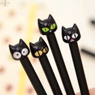 20-4Pcs 0.5mm Cartoon Black Cat Neutral Pen - School Office Stationery - Signature Pen - Quick-dryin