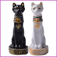 Mini Egypt Cat Figurine Egyptian Kitten goddess Resin statue Desktop Ornament for Home Offices Decor tayenisg