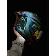 [READY STOCK]Zeus Helmet ZS-613 2 in 1 Helmet Open Face/Full Face Double Visor + Free Gift + Mystery