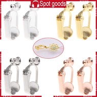 WIN Clip on Earring Converter Secure Hypoallergenic Secure Earring Clip  Fading DIY Jewelry Making C