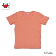 แตงโม (SUIKA) - เสื้อแตงโม คอกลม คอวี EVERDAY COTTON : PAPAYA (ส้ม)
