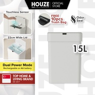 HOUZE - Nexus - 15L Sensor Smart Bin | Garbage | Free 1 Roll Trash Bag (15pcs)