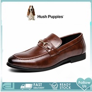Hush_Puppies รองเท้าผู้ชาย รุ่นรองเท้าผู้ชาย รุ่น สีดำ รองเท้าหนังแท้ รองเท้าทางการ รองเท้าแบบสวม รองเท้าแต่งงาน รองเท้าหนังผู้ชาย EU 45 46