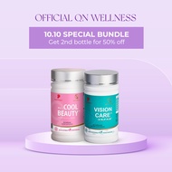 QN Wellness - Cool Beauty & Vision Care - 100% Plant Based - 60 Tablets x 2 Boxes