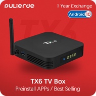 【Pre-install Apps】TX6 4GB 64GB Android Box Tv H616 Android10 support 6K 2.4G WiFi 4K HDR PULIERDE Pre-Set Apps IPTV Malaysia Smart Set Top Box for TV