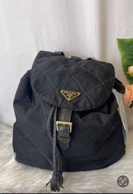 Prada Backpack菱格背包背囊中古袋