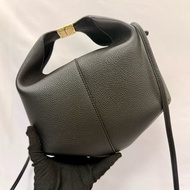 POLENE BERI 小號兩用黑色皮革包 黑色（可手提／斜背）