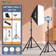 TNW Softbox Lighting Lampu Softbox Lighting Studio Lampu Studio Fotografi Lampu Foto150w untuk Live