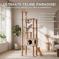 7-Tier Luxury Cat House Cat Villa Cat Tree Cat Toys Scratching Post Cat Apartment