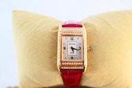 [吉宏精品交流中心]JAEGER-LECOULTRE 積家 Reverso 翻轉 黃K金 原鑲鑽 石英 女錶