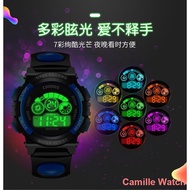 casio g-shock jam lelaki ○✔jam budak lelaki perempuan kid's watch colorful LED night light boys and 