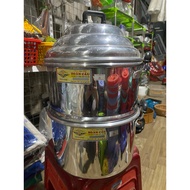 Tall aluminum steamer set - Hoan Cau high aluminum sticky rice steamer set - dumpling steamer - dump