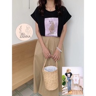 < ZANNA Korean Style Clothing > 60300 Customized Chiffon Back Mongolia Cap Sleeve T60321 Customized 