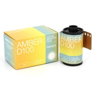 Amber D100 35mm Color Negative Cine Film, 27 Exposures, ISO100, 135, Cinematic, Motion Picture Style