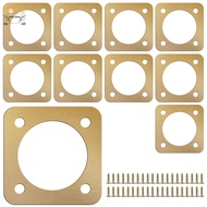 10Pcs Bird House Guard with Copper Portal 1 1/2 Inch Opening Metal Bluebird House Predator Guard SHO
