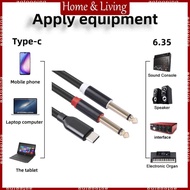 AOTO Type C to 6 35mm Y Cable Cord USB C to 6 35mm 1 4inch TRS Cable for Tablets Speaker Mixing Chip