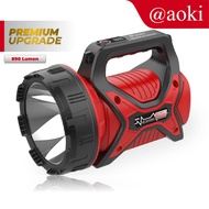 AOKI Senter Patrol AK-6671MAX | Baterai 18650 Bisa Diganti | Lampu LED Rechargeable 5400mAh | Indika