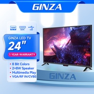 GINZA 22 inch TV 24 inch TV 32 inch TV FHD LED TV Sale Flatscreen Ultra-slim Cheap TV AV-VGA-USB-Headphone(24 inch TV Screen Size 20 inch)