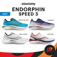 Pootonkee Sports SAUCONY Men's Endorphin Speed 3 รองเท้าวิ่งถนน เท้าปกติ