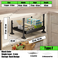 kitchen cabinet pull out dish & bowl rack / multi-function pull out basket / almari tarik rail rak d