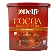 DELFI 100% Natural Cocoa Powder [Unsweetened] | 200G