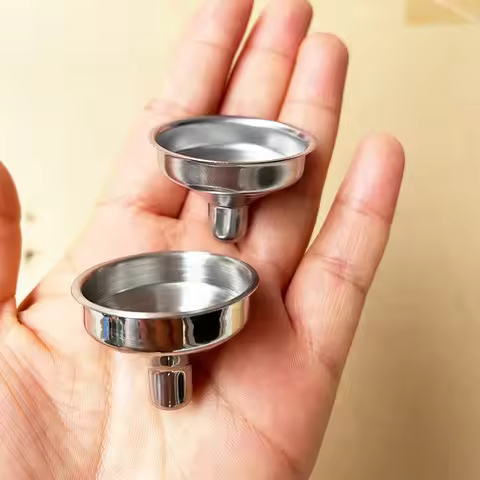 Mini Bar Wine Flask Funnel Stainless Steel Small Mouth Funnels for Filling Hip Flask Narrow-Mouth Bo