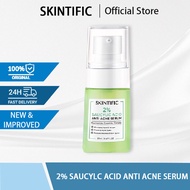 SKINTIFIC 2% Salicylic Acid Anti Acne Serum Muka Fade Acne Scars Essence Niacinamide Centella Skinca
