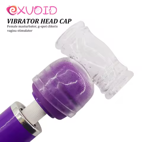EXVOID AV Rod Head Cap Magic Wand Attachment Head Covers G Spot Vibrators Massager Cap AV Stick Vibr