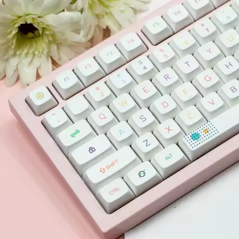 XDA Profile PBT Mechanical Keyboard Keycaps Korean Russian English Thai Keycap Neon Lights For MX Sw