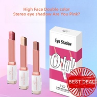 2 In 1 Gradient Eyeshadow Stick Waterproof Sweatproof Eyeshadow Shimmer Two Tone Eye Shadow Eye L6e0