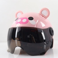 【COD】Kids Helmet Motorcycle Safety Helmet Budak Motor Helmet Scooter Full Face Cartoon Helmet Topi K