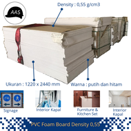 PVC Foam Board Pengganti Akrilik Triplek Multiplek Gypsum | 3mm 5mm 6mm 9mm 10mm 12mm 15mm 18mm | Untuk Bekisting, Kitchen Set, Plafond, Signage, Dinding, Aquascape, Furnitur Interior dan Eksterior