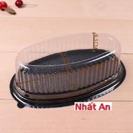 Hộp nhựa oval đế đen F70