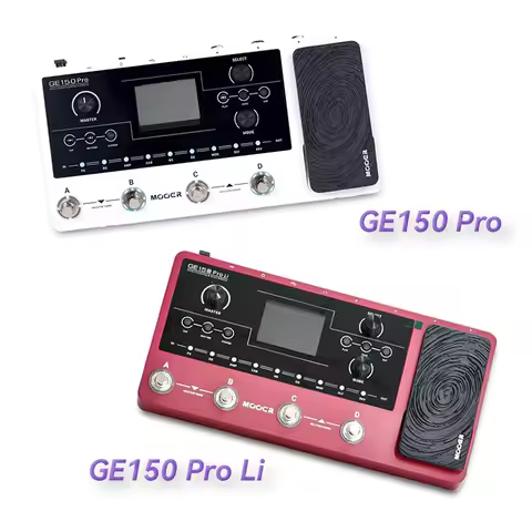 MOOER GE150 / GE150 Pro/ GE150 Pro Li Guitar Pedal Multi-effects Amp OTG Looper 151 Effects Tap Temp