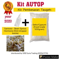 Kit AUTOP Penanaman Taugeh (Bean Sprout) -20ml Santoso dan 500g Saiko/Seko