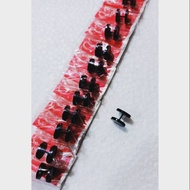 Large black barbell earrings, 12 pcs barbell piercing earrings