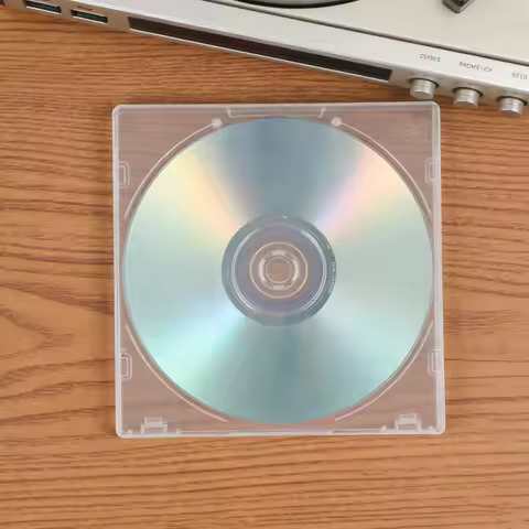 20Pcs Cd Dvd Case Box Transparent Slim Organizer for Dust Proof Scratch Resistant Movie Music Game F