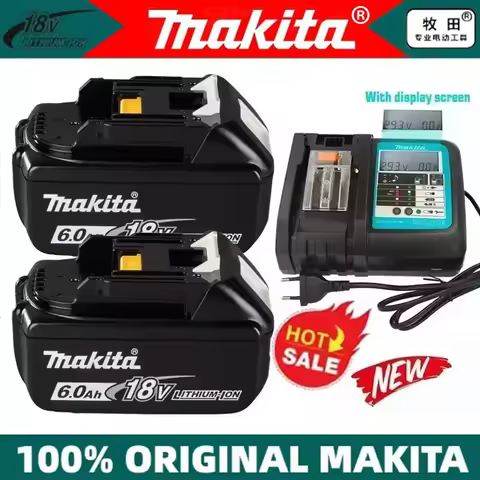 original 100% Makita 18V Li-Ion battery 5Ah 6Ah 9Ah BL1830B BL1840B BL1850B BL1860BL large capacity 