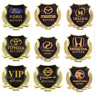 XINFAN 2 pieces Car decorations appearance VIP metal car stickers t  e-dimensional personality creat