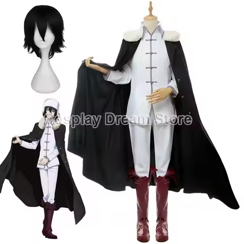 Anime Bungo Stray Dogs Fyodor Dostoevsky Cosplay Costume Cloak Top Pants Suit For Women Men Hallowee