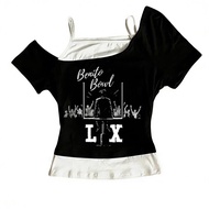 Bad Bunny crop top gyaru corset cropped harajuku Aesthetic vintage  babydoll shoujo girl style woman